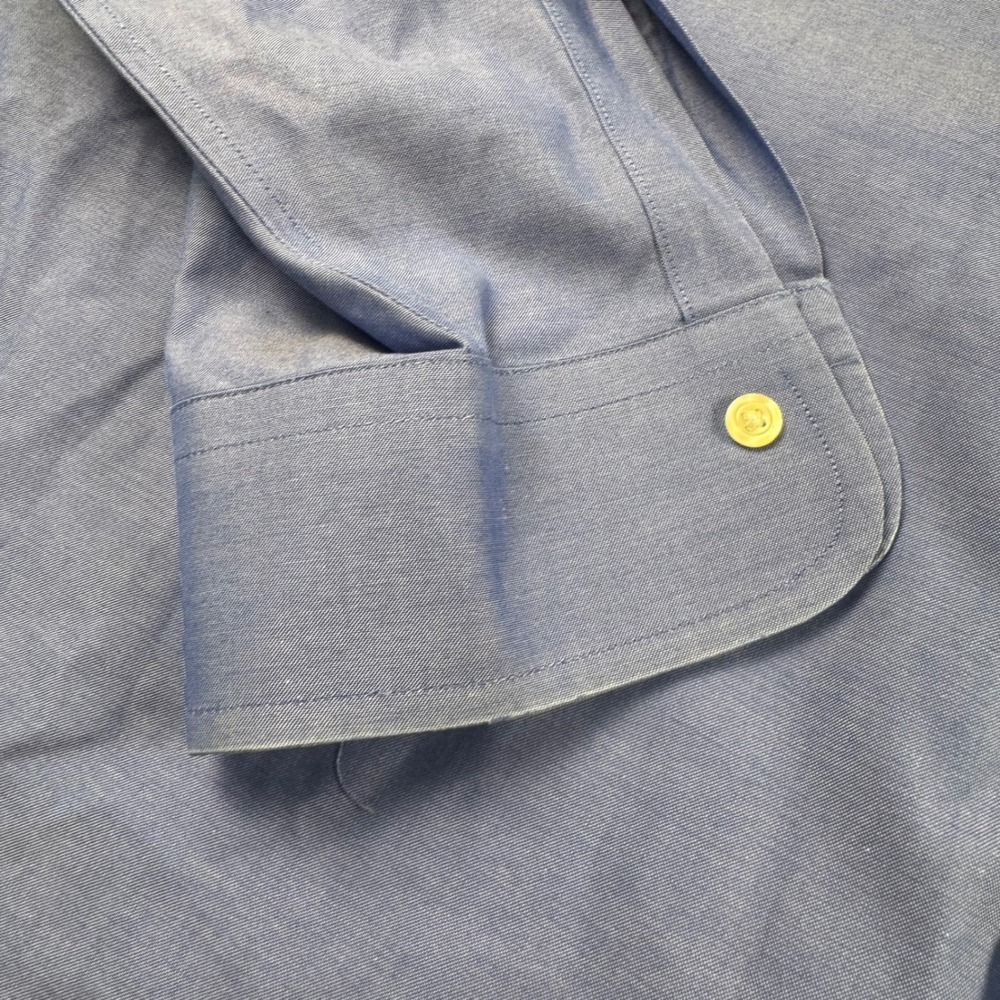Brooks Brothers Mens 17-33 Non-Iron Cotton Button Down Blue Traditional Fit - Picture 7 of 12